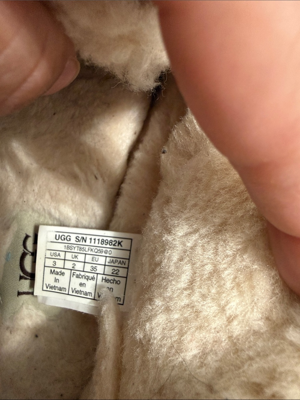 UGG Kids Chestnut Brown Suede Moccasin Slippers with Shearling Lining - Picture 8 of 11